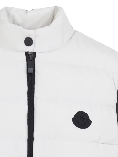 Matlasat cu centură vestă Moncler alb