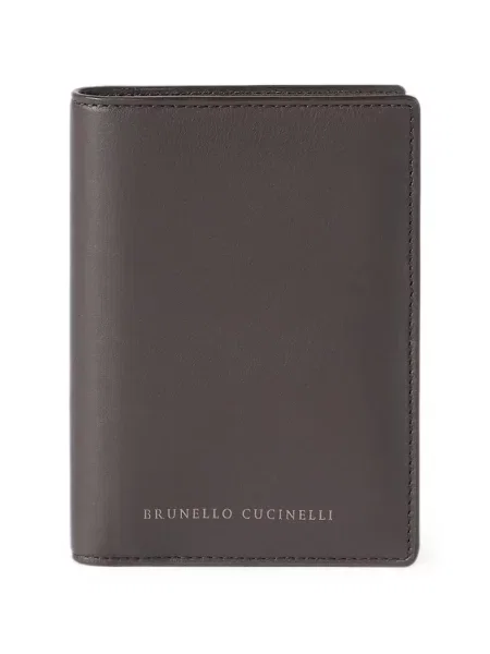 Portofel Brunello Cucinelli din piele maro