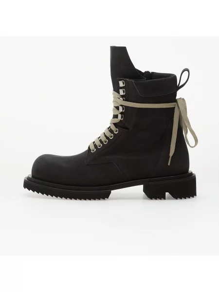 Kožené kotníkové boty Rick Owens černé