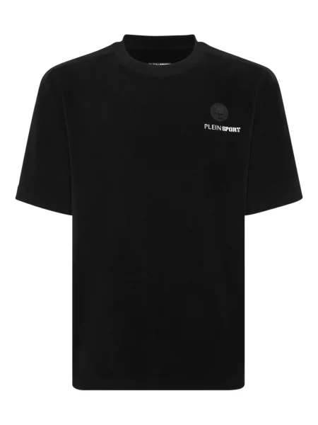 Tricou Plein Sport cu decolteu rotund negru