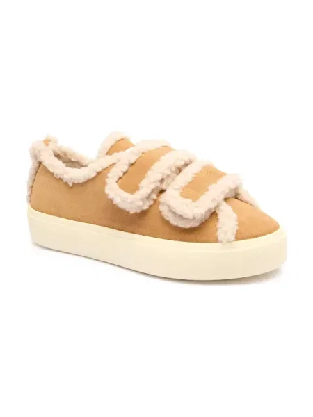 INUIKII Teniși din piele | shearling bej