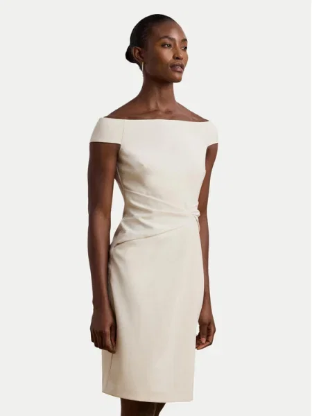 LAUREN RALPH LAUREN Rochie cocktail Écru