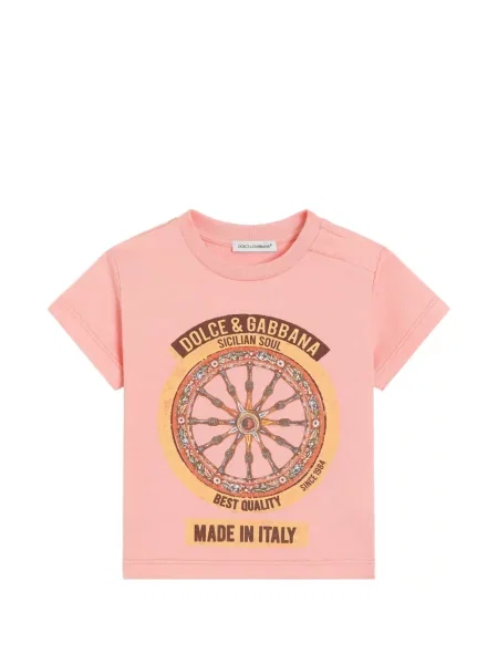 Koszulka dziecięca Dolce And Gabbana różowa
