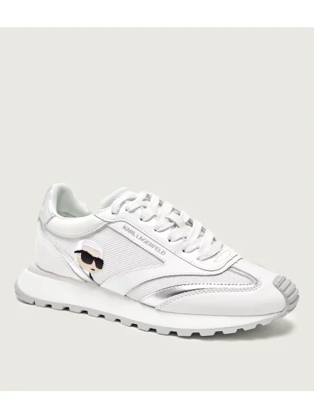 Karl Lagerfeld Sneakers KAIRO NFT cu adaos de piele alb