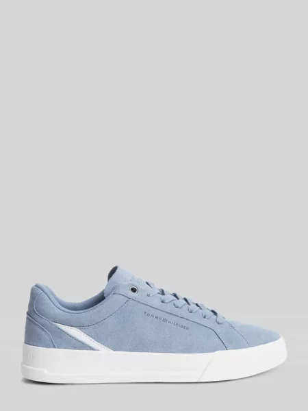 Sneakersy z naturalnej skóry welurowej Tommy Hilfiger