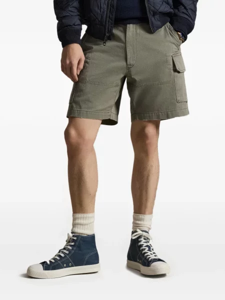 Ριγέ δερμάτινος κάλτσες Polo Ralph Lauren με κορδόνι μαύρο