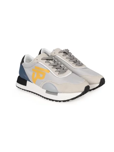 Sneakersy Ice Play skórzane szare