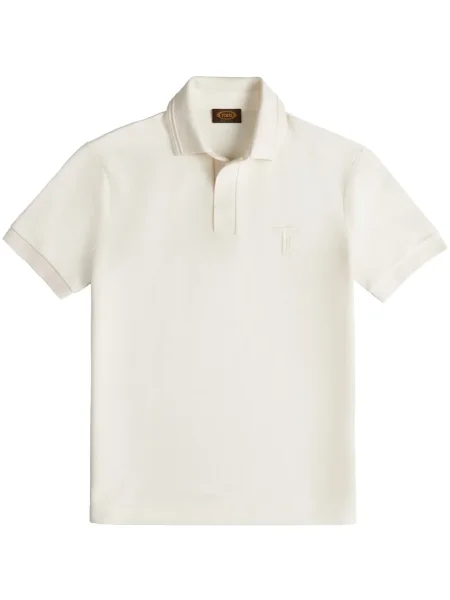 Polo Tod's cu broderie alb