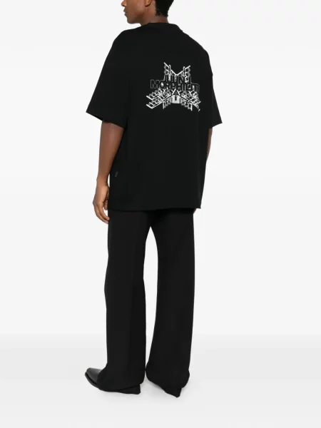 Scurt tricou Juun.j cu imagine negru