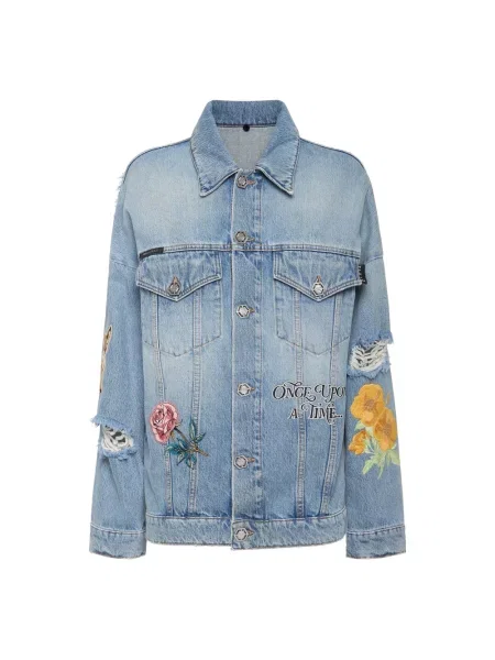 Kurtka Philipp Plein niebieska