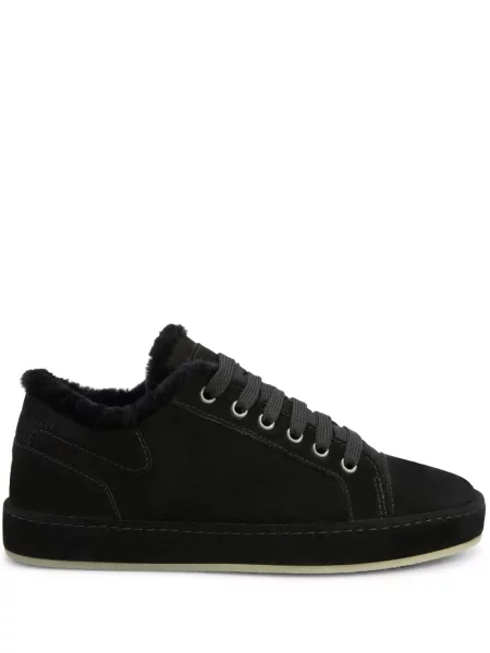 Sneakerși Giuseppe Zanotti din piele de căprioară negru