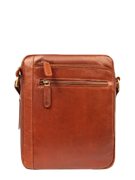 Кожаная сумка через плечо Ashwood Leather коричневая