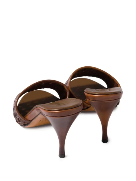 Sandale Miu Miu din piele maro