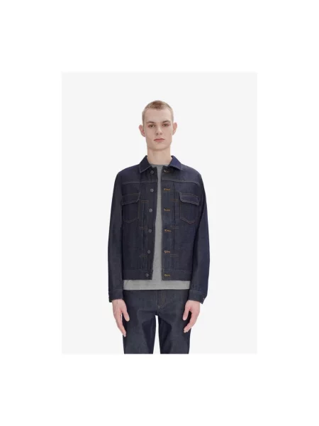 Kurtka jeansowa A.p.c. niebieska