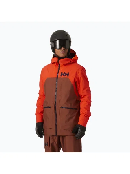 Férfi Helly Hansen Straightline Lifaloft vasoxid sí kabát. Méret: M piros