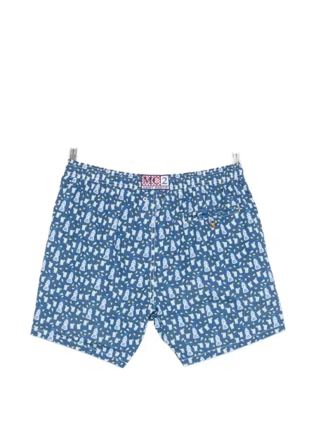 Slip de baie Mc2 Saint Barth cu imagine albastru