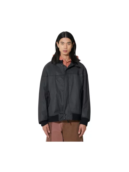 Baracuta kurtka bomber Cotton PU Derby szara