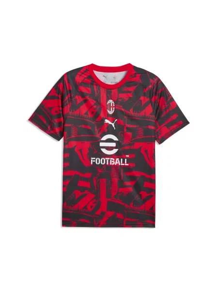 PUMA koszulka rozgrzewkowa AC Milan Akcesoria S czerwony