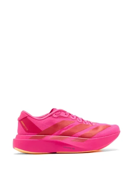 Sneakerși Adidas Adizero alergare cu motiv cu inimi de catifea cord roșu