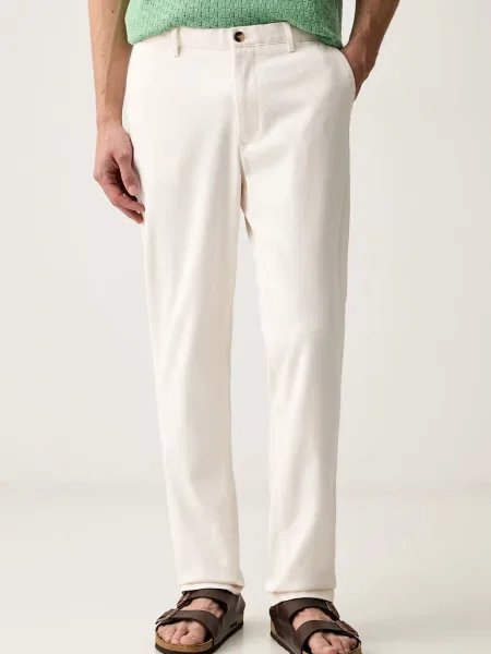 Tommy Hilfiger pantaloni slim fit pentru bărbați din cu bej