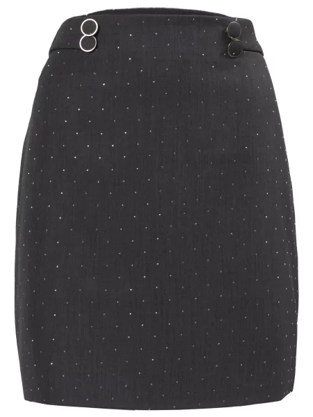 Influencer Fustă metalic gri