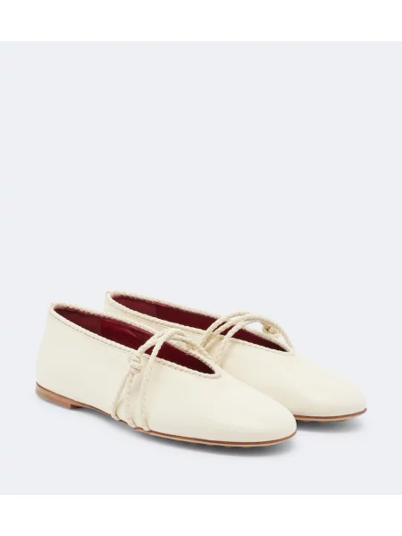 Pantofi cu toc Bottega Veneta din piele alb