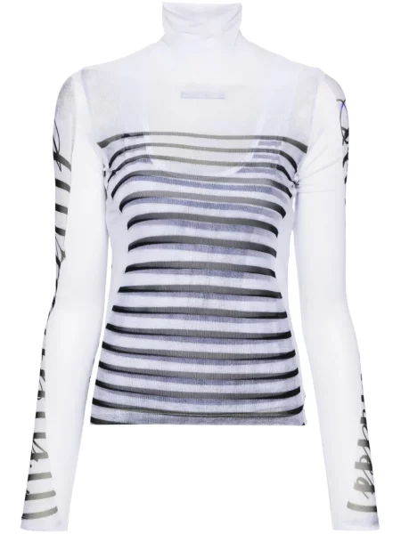 Tricou Jean Paul Gaultier plasă alb