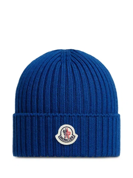 Czapka dziecięca Moncler Enfant niebieska