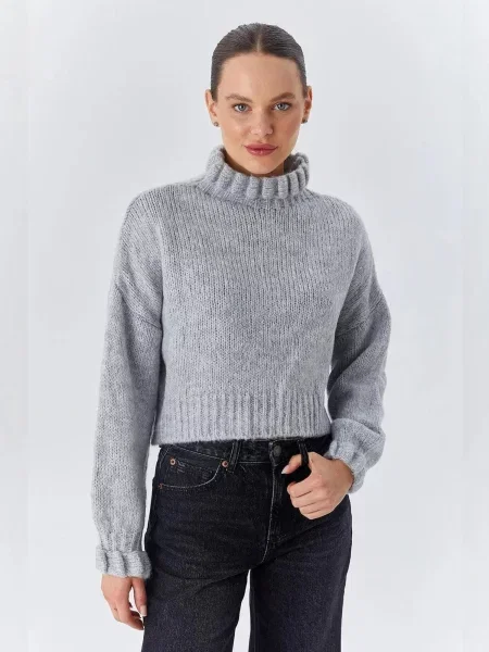 MixRay Svetr Pullover' šedá