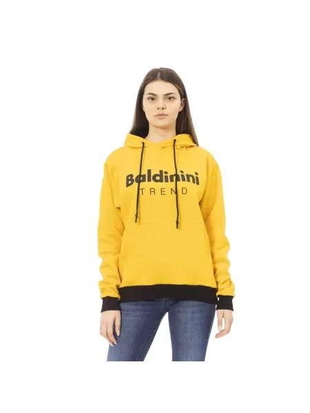 Bluza z kapturem Baldinini z kapturem żółta