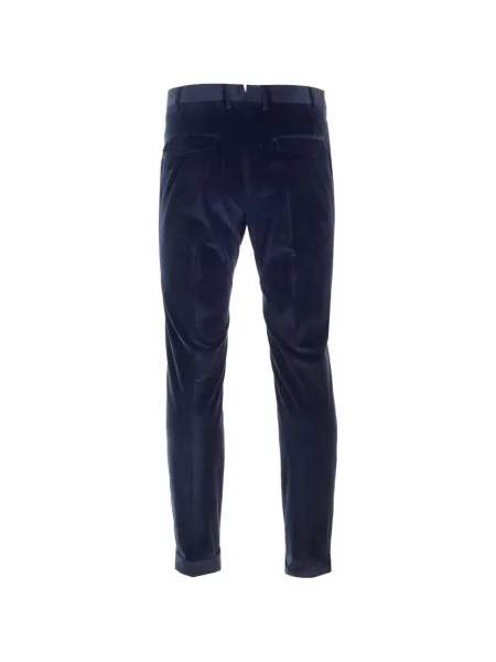Pantaloni Pt Torino de catifea cord albastru