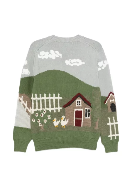 Pulover Junya Watanabe Man cu imagine verde