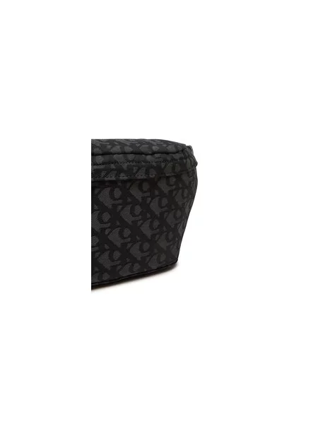Calvin Klein Jeans Torbica za okrog pasu﻿ Unstructured Monogram Waistbag črna