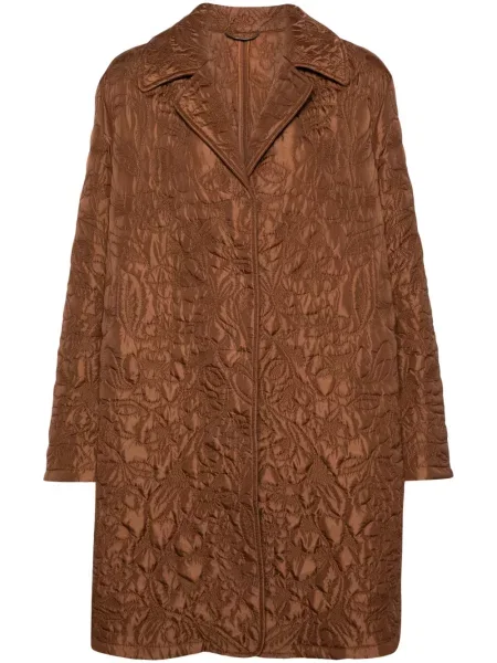 Palton Ermanno Scervino cu model floral maro