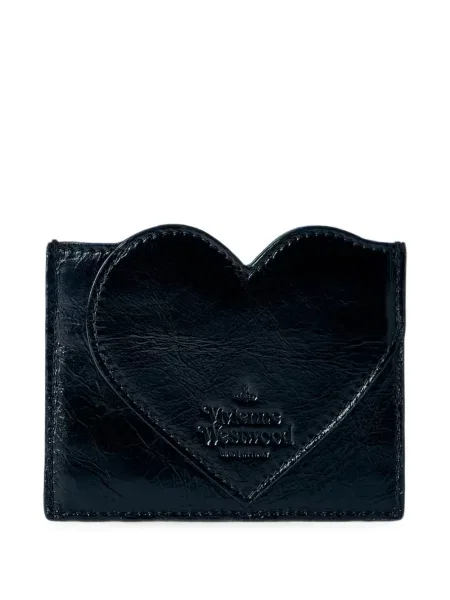 Портмоне Vivienne Westwood със сърца черно
