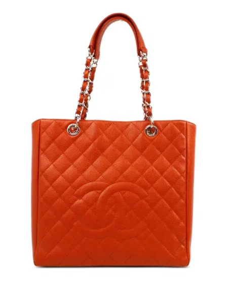 Shopper kabelka Chanel Pre-owned oranžová