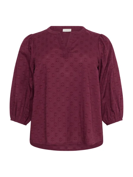 KAFFE CURVE Blúzka KCLoulou burgundská