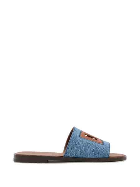 Pantofi loafer Dolce & Gabbana cu autograf albastru