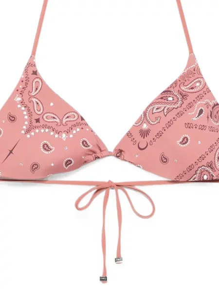 Bikini Venuja cu imagine cu model paisley roz