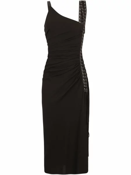Rochie Dolce & Gabbana cu șireturi din dantelă de costum negru