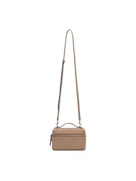 Torebka crossbody Tory Burch skórzana biznesowa brązowa