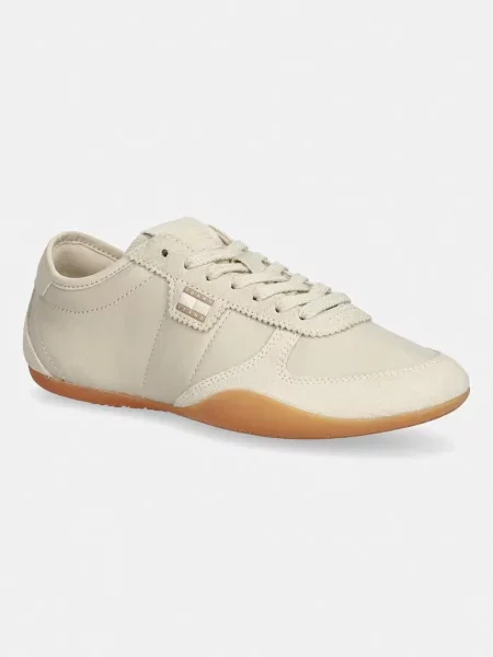 Tommy Jeans TJ BALLET SNEAKER sneakers pentru femei din piele bej