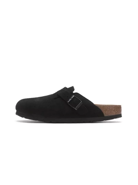 Klapki Birkenstock skórzane czarne