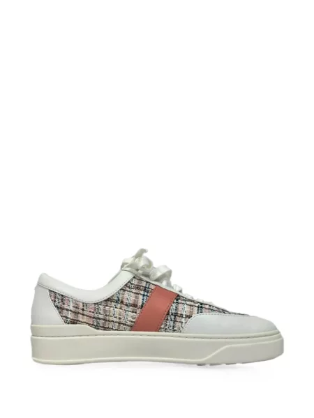 Sneakerși Stuart Weitzman din tweed alb
