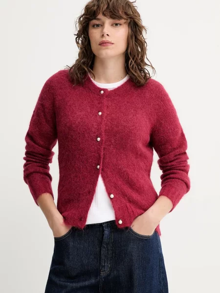 Volnena jopica MUNTHE POVILLA bordo