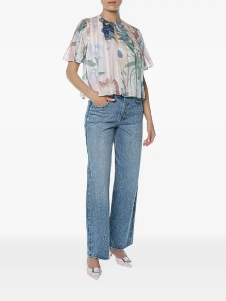 Top Ted Baker cu model floral cu imagine roz