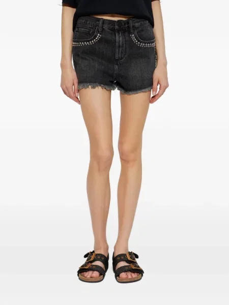Pantaloni scurți Allsaints negru