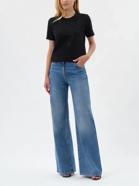 Футболка Elisabetta Franchi чорна