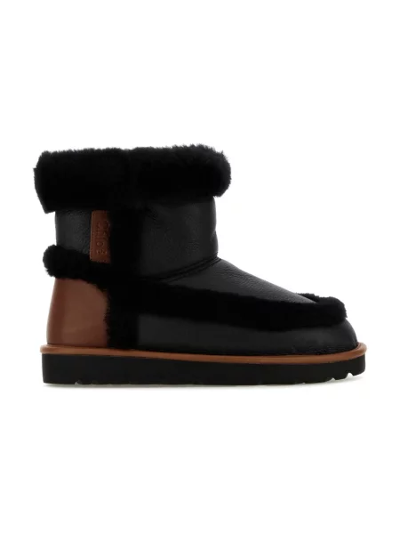 Buty do kostki Chloe skórzane czarne