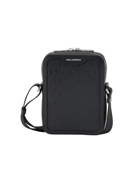 Geantă crossbody Karl Lagerfeld din piele negru